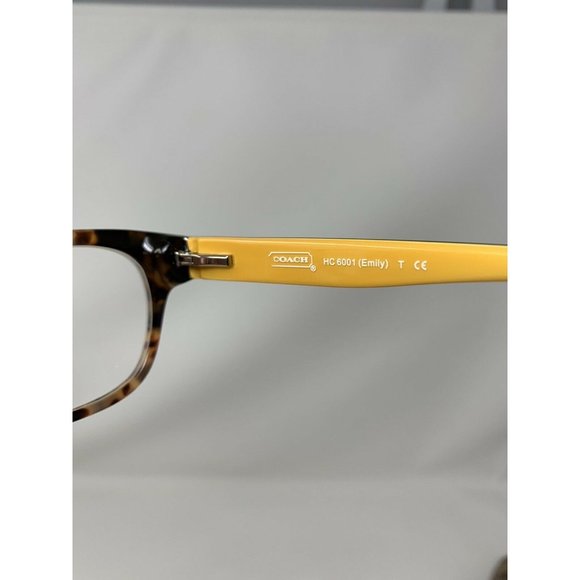 Coach Eyeglasses HC 6001 Emily T 5055 Dark Tortoise 50 [] 15 135 Flex Hinges - Picture 7 of 11
